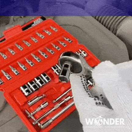 SET DE HERRAMIENTAS 46 LLAVE DE 1/4