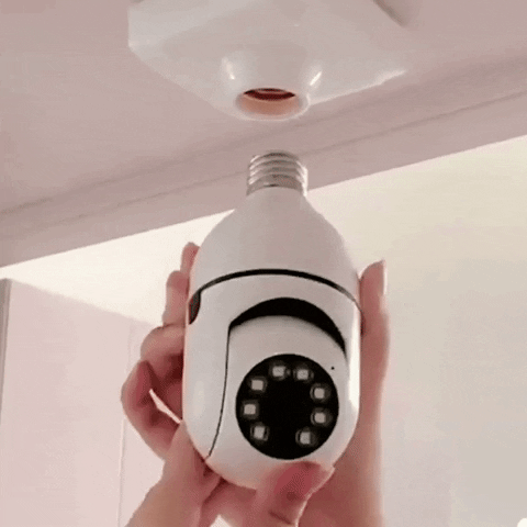 Camara de seguridad tipo bombillo