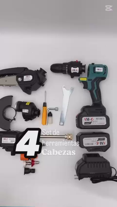 SET DE TALADROS 4 EN 1 AM JBN-10